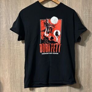 Boba Fett Black Graphic T-ShirtSize Medium